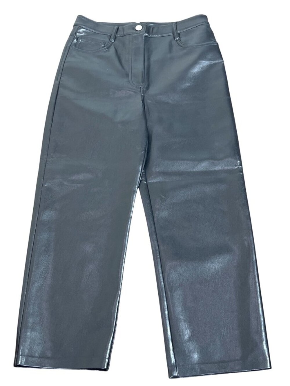 ARITZIA WILFRED The Melina Faux Leather Pants Straight Leg Black Sz 6 NWOT